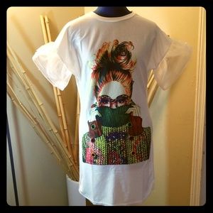 NWOT Peek-A-Boo Girl T-Shirt Dress